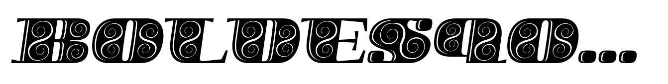 Boldesqo Serif 4F Decor Italic